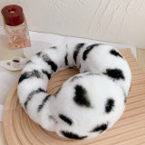 winter men's and women's fashion leopard-print ear protectors earmuffs rex rabbit fur adult earmuffs