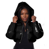 Women's Clothing New Shiny Bread Down Padded Jacket Bubble Coats Jackets Puffer Coats with hoodies