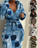 Yes this is New Fashion Styles women's clothing printing waist pocket dress Dresses
