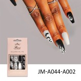 Wearing nails long trapezoidal ballet nails Halloween manicure detachable fake press on nails wholesales