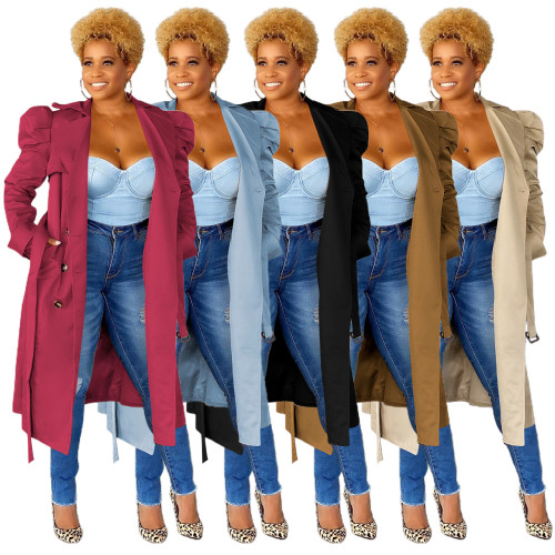 Women's Wear New Versatile Casual Long trench coat Jackets