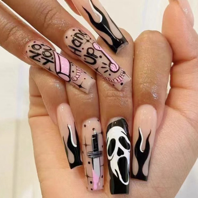 Yes We need it Nail Patch Press on Nail Nice wear Halloween Fashion LOVE