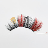 Halloween Christmas false eyelashes 20MM stage makeup party  festivals colored glitter eyelashes