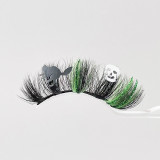 Halloween Christmas false eyelashes 20MM stage makeup party  festivals colored glitter eyelashes