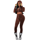 New FALL Season Women fashion Bodysuits Bodysuit two pcs sport suits