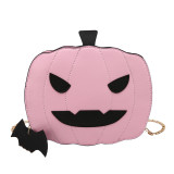 Halloween New Product Ideas Cute Funny Pumpkin Halloween Decorations Leather Luxury Handbags For Women Design Bag Purses And Handbags