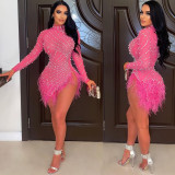 Party Crystal Fashion Bodysuits Dress Beauty For You