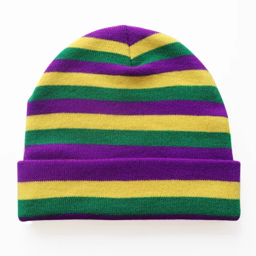 Rock Embroidery Warm Knit Hats Woolen Hip Hop Pullover Winter Hat Cold Caps