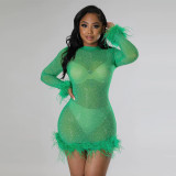 Party Crystal Fashion Bodysuits Dress Beauty For You