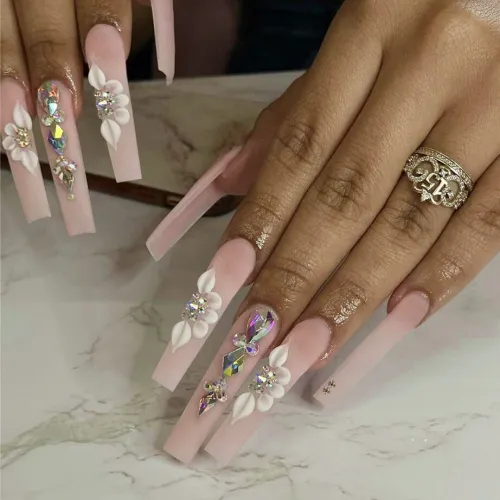Halloween Long T Artificial Nail Patch Halloween Black Wearing Nail Patch Wholesale Press on nail