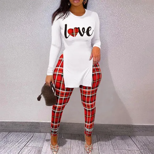 Lovely Two piece Set Women Hot Styles Chrismas