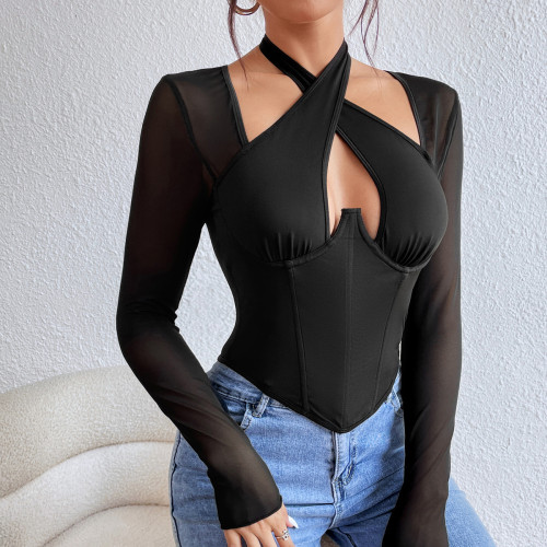 Women Girl Fashion Top Tops