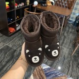 Winter boys and girls' cotton shoes plush wool warm thickened zoo warm snow boots children's boots