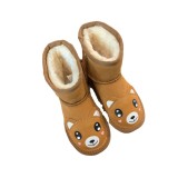 Winter boys and girls' cotton shoes plush wool warm thickened zoo warm snow boots children's boots