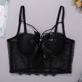 Unique small vest women's suit with bottom coat sexy style bra Top Tops