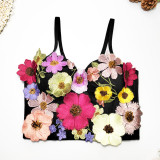 suspender top nightclub sexy bra stage style short bras Top Tops