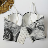 Unique small vest women's suit with bottom coat sexy style bra Top Tops