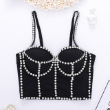 Unique small vest women's suit with bottom coat sexy style bra Top Tops003