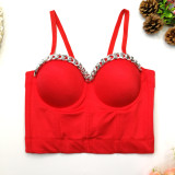 Unique small vest women's suit with bottom coat sexy style bra Top Tops