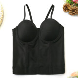 Unique small vest women's suit with bottom coat sexy style bra Top Tops