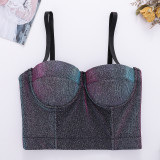 Unique small vest women's suit with bottom coat sexy style bra Top Tops