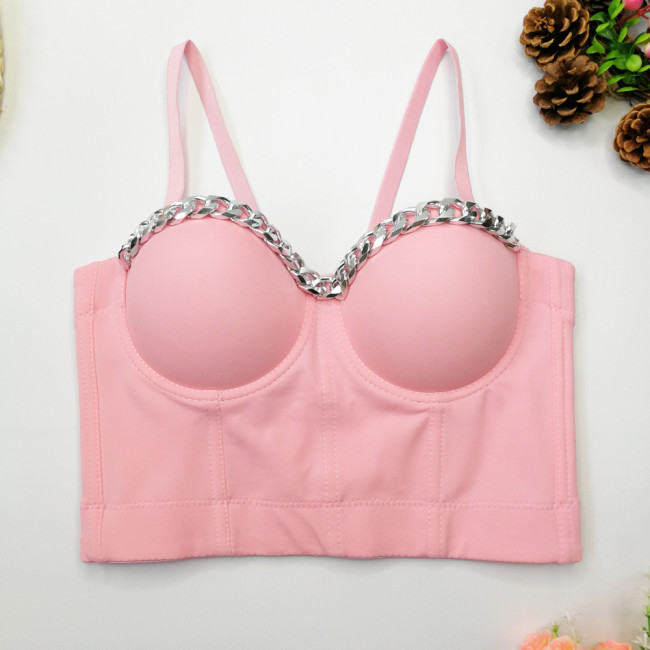 Unique small vest women's suit with bottom coat sexy style bra Top Tops