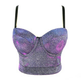 Unique small vest women's suit with bottom coat sexy style bra Top Tops