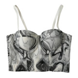 Unique small vest women's suit with bottom coat sexy style bra Top Tops
