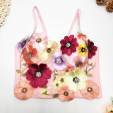 suspender top nightclub sexy bra stage style short bras Top Tops