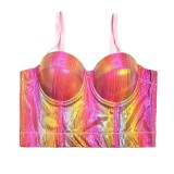 suspender top nightclub sexy bra stage style short bras Top Tops