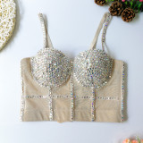 suspender top nightclub sexy bra stage style short bras Top Tops
