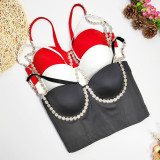 Unique small vest women's suit with bottom coat sexy style bra Top Tops