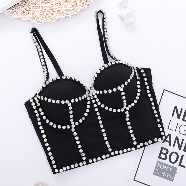 Unique small vest women's suit with bottom coat sexy style bra Top Tops003