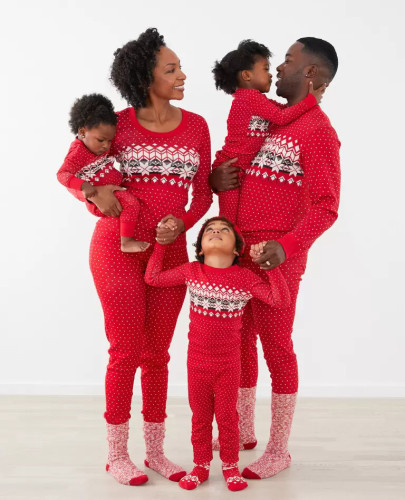New Year Christmas Family Matching Clothes Baby Girl Boy Clothes Mommy Daddy Pajamas Family Look Long-sleeve Sleepwear