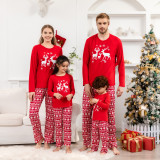 2022 Funny Christmas Family Matching Pajamas Sets Xmas Daddy Mommy and Me Pj's Clothes Plaid Father Mother Kids Pyjamas Outfits