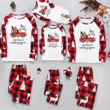 Merry Christmas Mother Daughter Matching Clothes Casual Soft Sleepwear Xmas Family Look 2022 Family Pajamas Santa Tree Patchwork