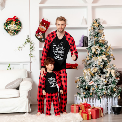New Christmas Family Matching Outfits Sleepwear Father Mother Daughter Clothes Family Matching Outfits Pajamas Set 2023