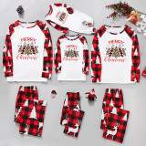 Merry Christmas Mother Daughter Matching Clothes Casual Soft Sleepwear Xmas Family Look 2022 Family Pajamas Santa Tree Patchwork