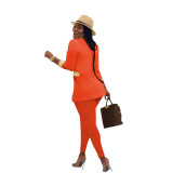 MN8530 Women's Wear Autumn New Color Contrast Suit Two Piece Set