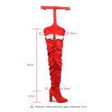 New boots Autumn and winter Thin knee length boots High heels women's boots Square head high boots007