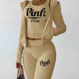 Fashion Women's Wear Autumn and Winter New Casual Letter Printing two pieces sets suits