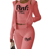 Fashion Women's Wear Autumn and Winter New Casual Letter Printing two pieces sets suits
