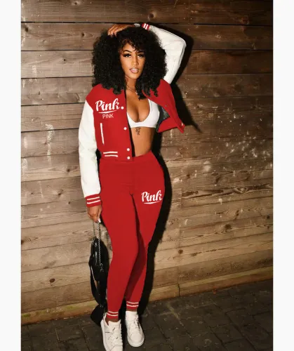 Fashion Women's Wear Autumn and Winter New Casual Letter Printing two pieces sets suits