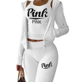 Fashion Women's Wear Autumn and Winter New Casual Letter Printing two pieces sets suits