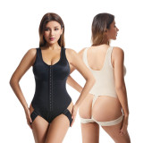 one-piece body shaping clothes Chest holding tight corset waist buttonhole G-string trousers bodysuit
