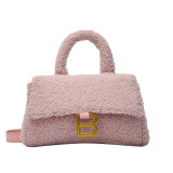 Bags Autumn and Winter Wool Bag Women New Bag Women's Hourglass Bag Fashion Premium Hand held Plush Bag