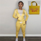 Fall 2 Pcs Sweatsuit Set Women Outfits Zipper Hoodies Leggings Activewear Sets For Women Purses And Handbags