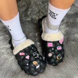 New EVA Bubble Slippers Platform Sandals Men Women Fashion Message Bubble Slides