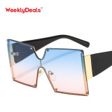 8806 Oversized Square Sun Glasses New Shades Trendy Women Sunglasses