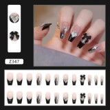 Naixi Nails OEM Ballerina press on Nails Leopard Pearl press on Nails artificial fingernails Art